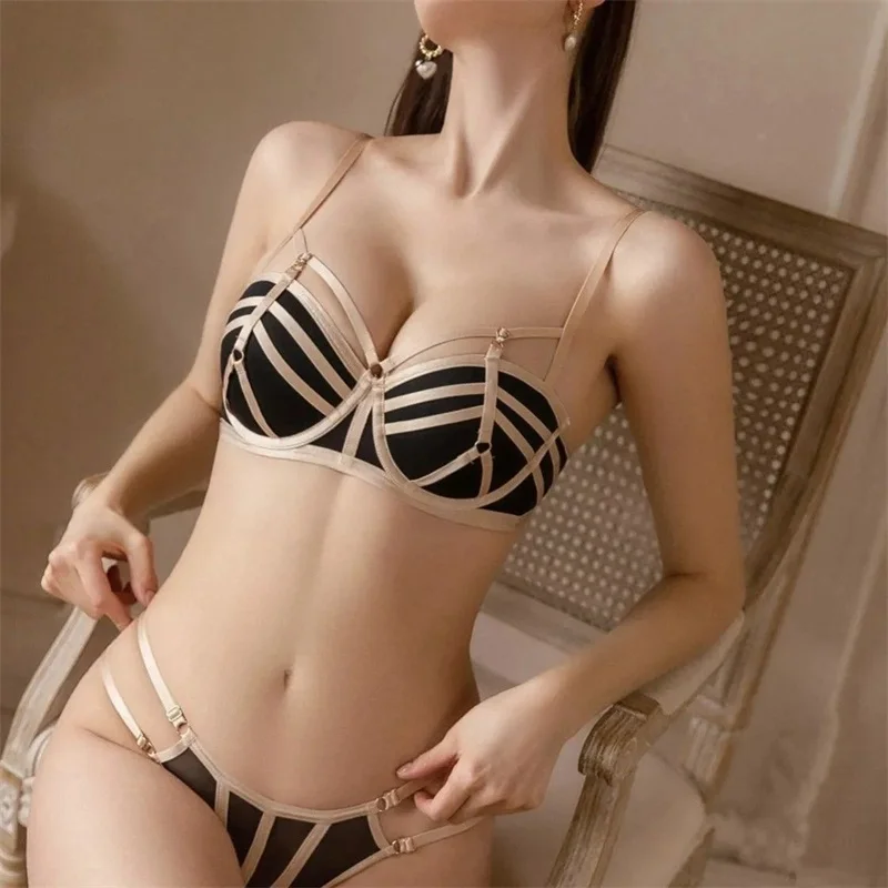 

Сексуальные комплекты нижнего белья: белые бюстгальтеры с красивой спинкой на косточках, пуш-ап бюстгальтеры и трусики для женщин, комплект из 2 предметов, белье-бэбидолл, бралетт для женщин