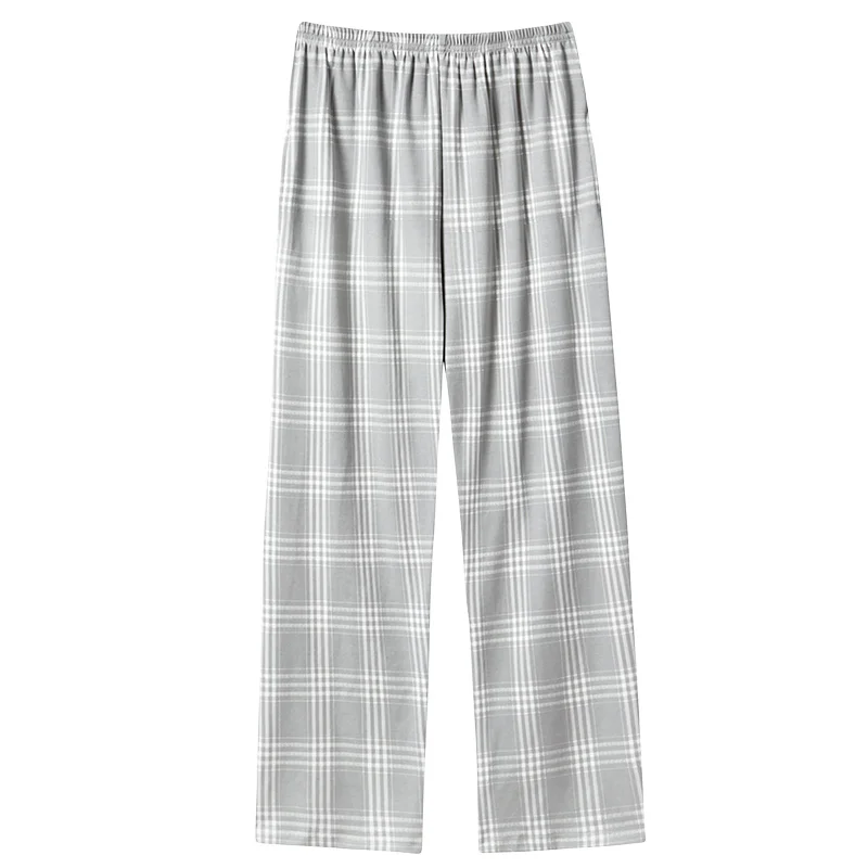 

Big Yards M-4XL Men's Cotton Long Trousers Plaid Sleep Pants Mens Pajamas Pants Bottoms Sleepwear Pajama for Men Pijama Hombre