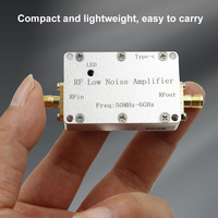 50Mhz-6Ghz LNA High Flatness Amplifier with SMA 20dB 30dB Gain RF Amplifier Low Noise Amplifier for Hackrf One GPS Radio FM