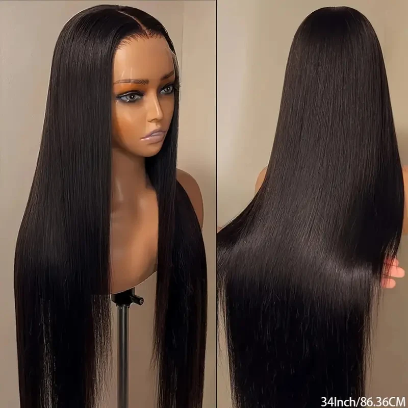 Alimice Glueless Wig Pre Cut Lace 13x4 Straight Lace Front Wigs Human Hair 180% Density Upgraded