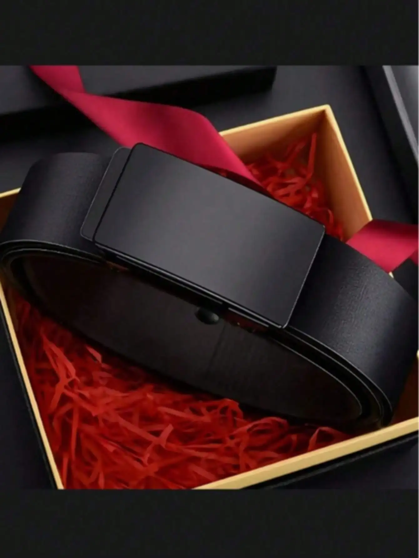 أحزمة جلدية PU للرجال عالية الجودة بإبزيم ناعم من الجلد الصناعي حزام رجالي عصري للجينز