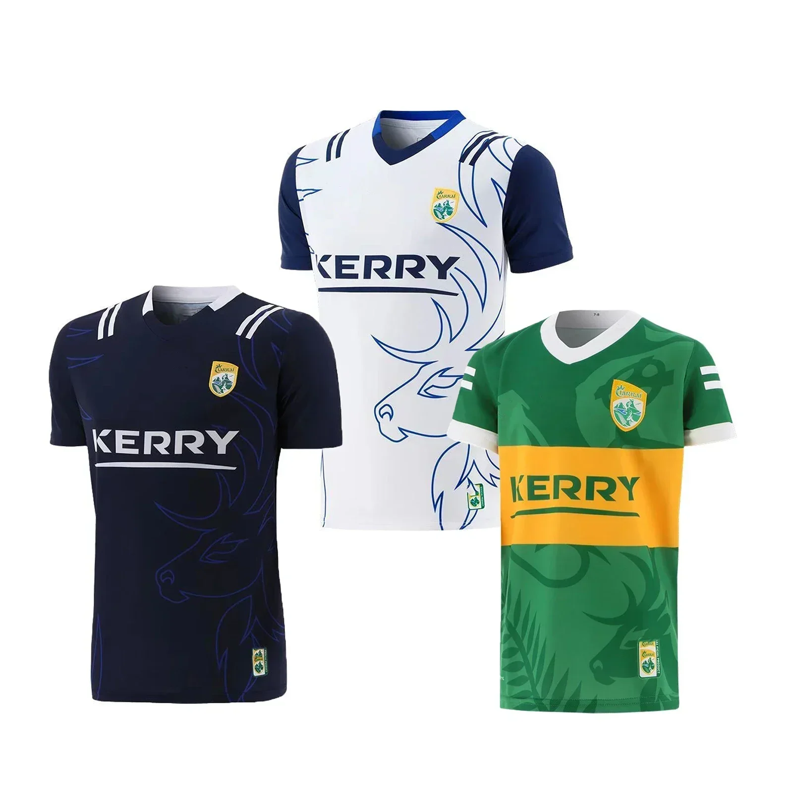 2022/2023  Kerry GAA 3 Stripe Home/Goalkeeper/Away Goalkeeper Jersey Customize