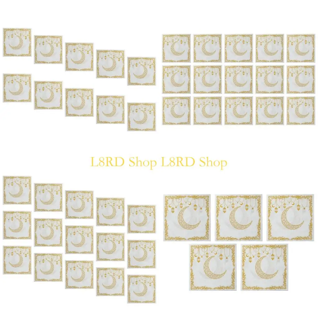 l8rd-large-size-square-paper-napkins-with-gold-foils-moon-pattern-disposable-napkins