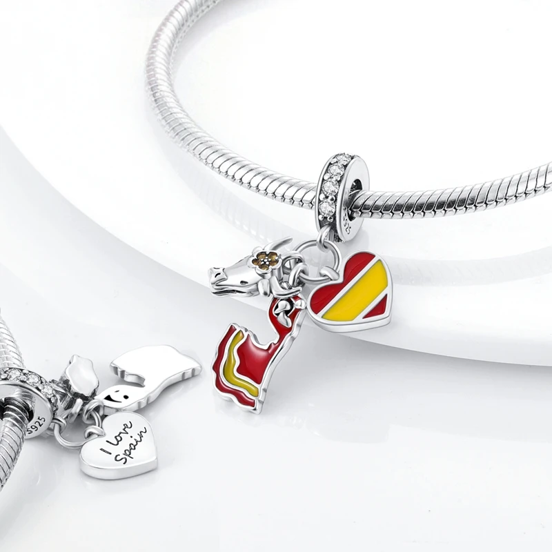 925 Sterling Silber Charms Perlen Reisepass Flugzeug Koffer Anhänger Passend für Original Armband DIY Schmuck Geschenk für Frauen – Detail 34