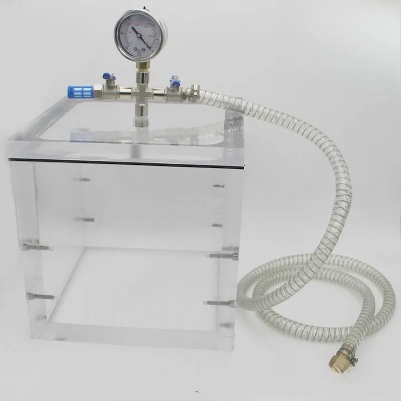V Transparent acrylic vacuum box, vacuum chamber, vacuum bucket c