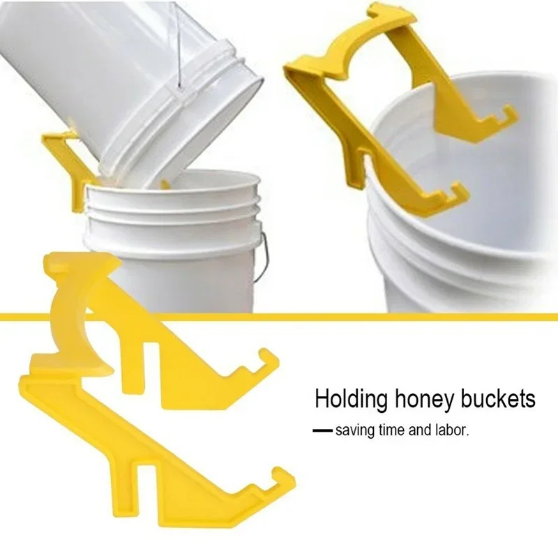 Farm Bucket Rack Apiculture Supplies Equipment Easy pour Yellow Hive Box Bee Honey Holder Beekeeping Stand Frame