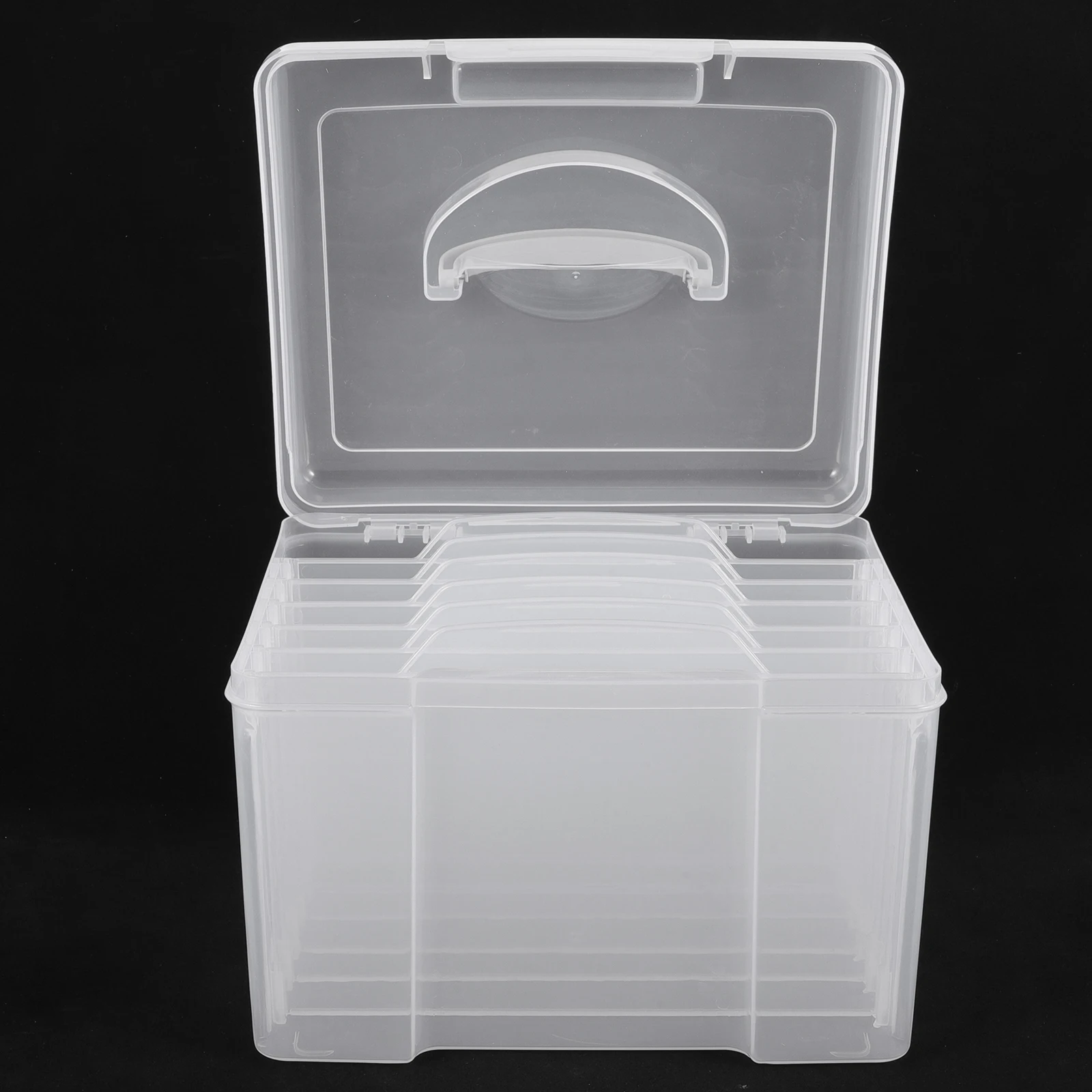 

Photo Storage Organizer For Pictures Crafts Clear Plastic Portable Durable Lightweight Container Sticker Scrapbook Keeper Diy