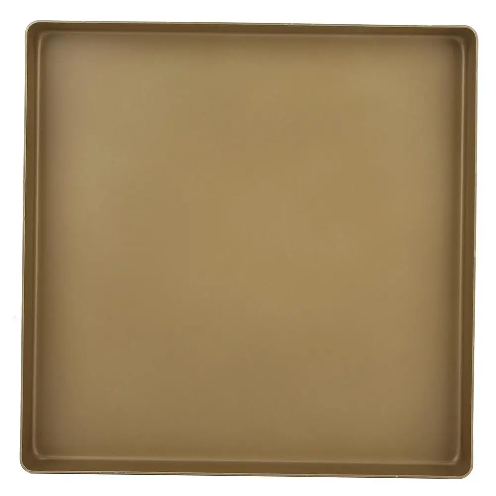 Gold Aluminum Alloy Non- Baking Tray 28x28cm for Bread & Pizza - Durable Kitchen