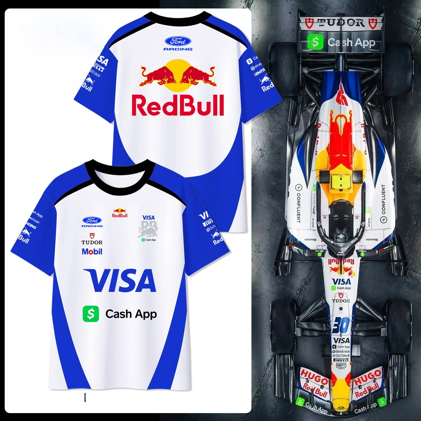 レッドブル-2026-f-フォーミュラ-レーシングスーツ-半袖-アイスシルク-冷感-ユニセックス-速乾-tシャツ-通気性-軽量-夏-ファッション