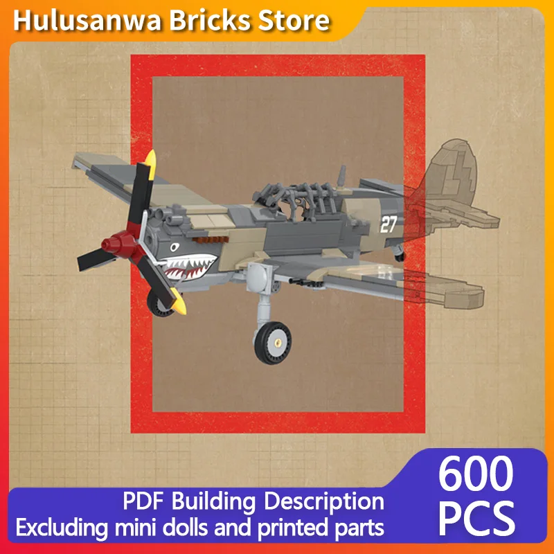 

Модель военного истребителя P-40B, конструктор MOC, военная техника, модульные технологичные подарки, набор для сборки, детские игрушки, праздничный подарок