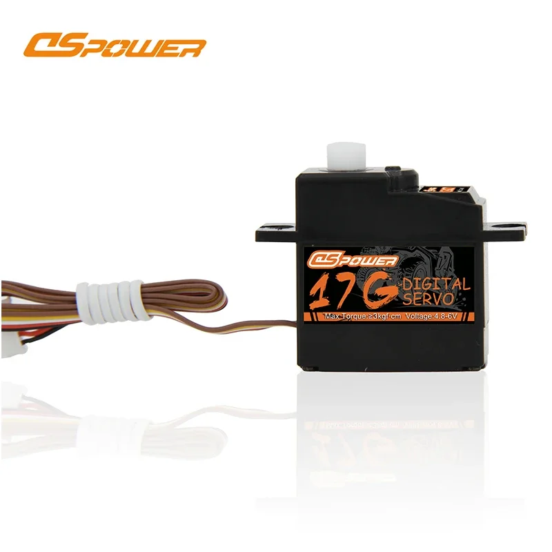 DSPOWER 17g Mini Servo Motor Digital para 1/18 1/16 1/14 Micro Carro RC HYPER GO Wltoys 144001   Brinquedo robô barco avião duto MN99S MN82