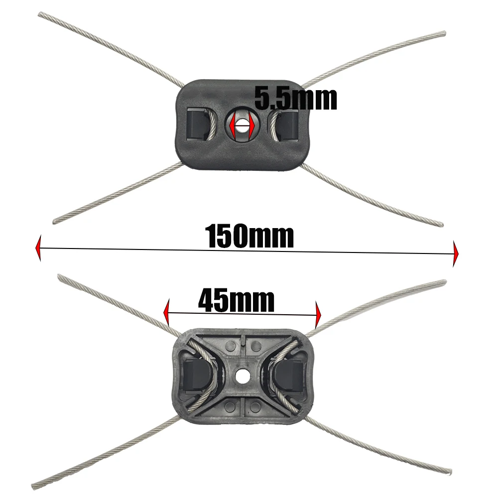 2/5/10 個ストリングトリマーヘッド電動ウィードイーターヘッド交換用スチールワイヤーライントリマーヘッドコードレス草トリマー用