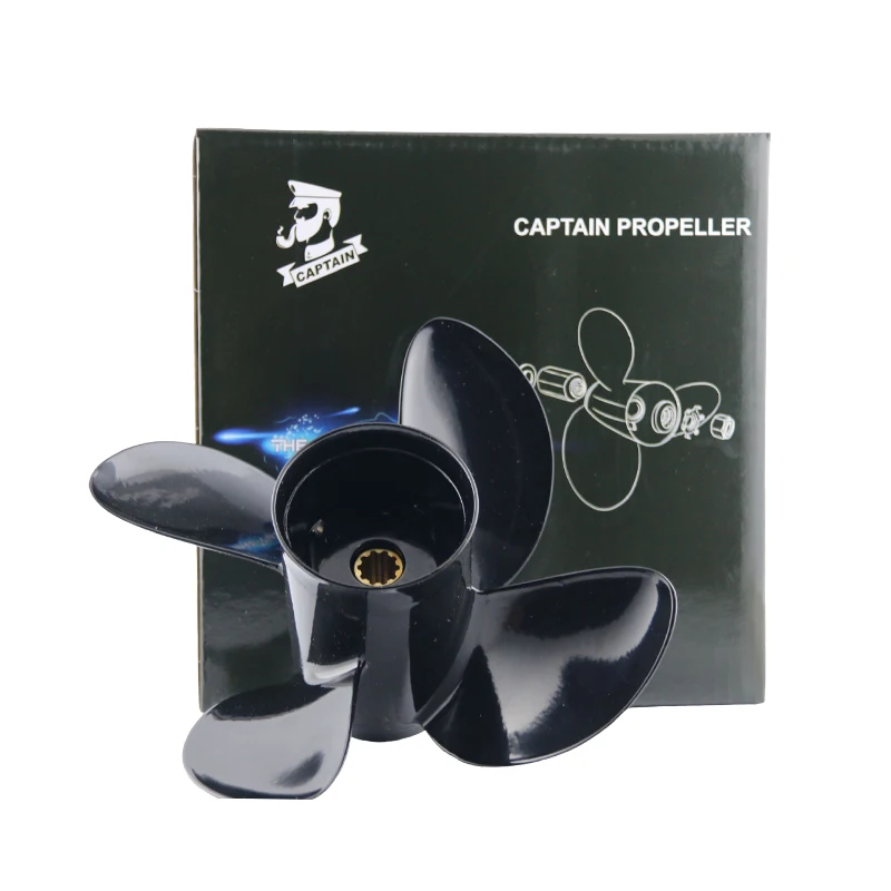 Boatman Aluminum Propeller Diameter 10.1/10.2 Pitch 11-15 For Suzuki Outboard Motor 20HP 25HP 30HP 10 Tooth 4 Blades 4213-100-15