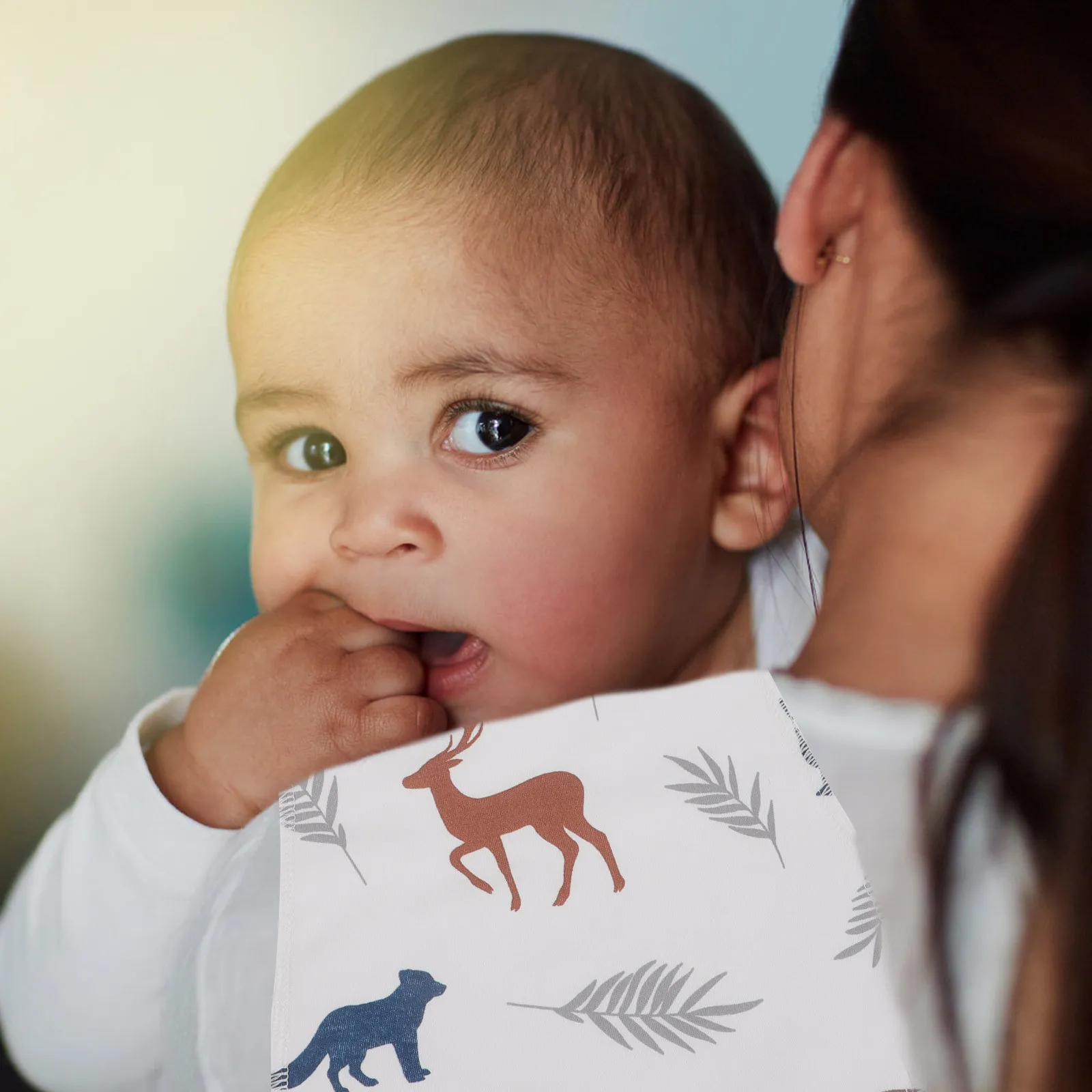 

Набор из 3 хлопковых салфеток для отрыжки для малышей: мягкие, дышащие, впитывающие, для девочек, для отрыжки молока, безопасные для кожи, слюнявчики