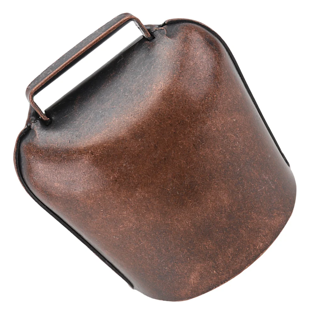 Heavy Duty Cow Bell for Large Animals Rustic Iron Livestock Bell with Clear Ringing Sound Ideal for Cattle Sheep Farming Garden