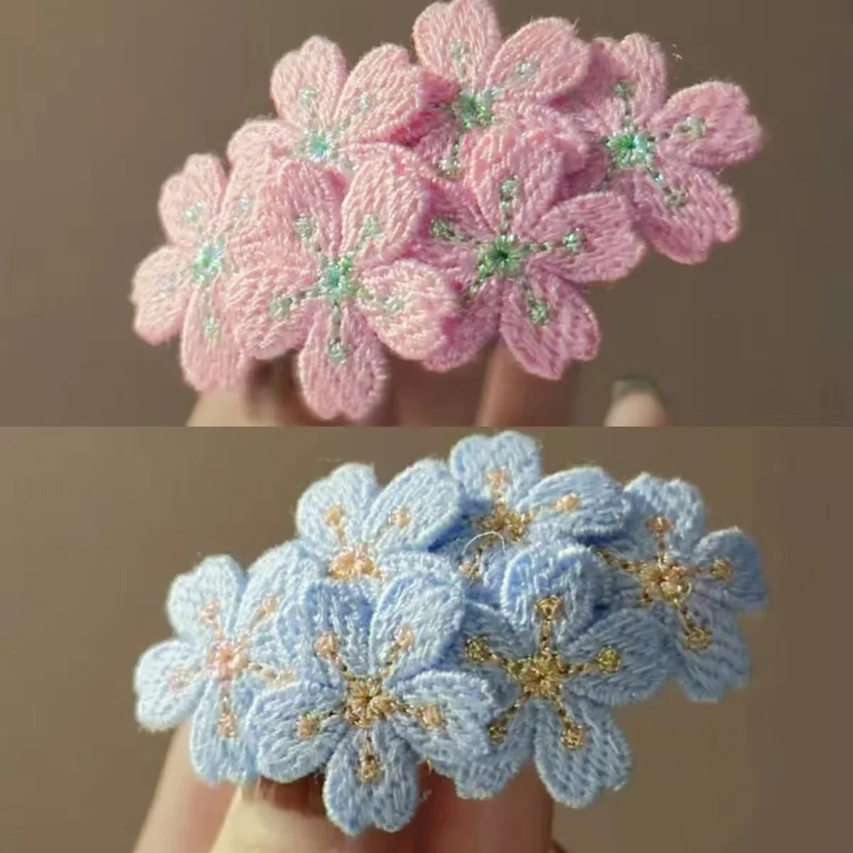 Unregelmäßiger Stoff, Blumen-Haarspange, modisch und vielseitig, Liu Hai Bian Clip, sanftes, süßes und süßes Temperament-Haar-Accessoire