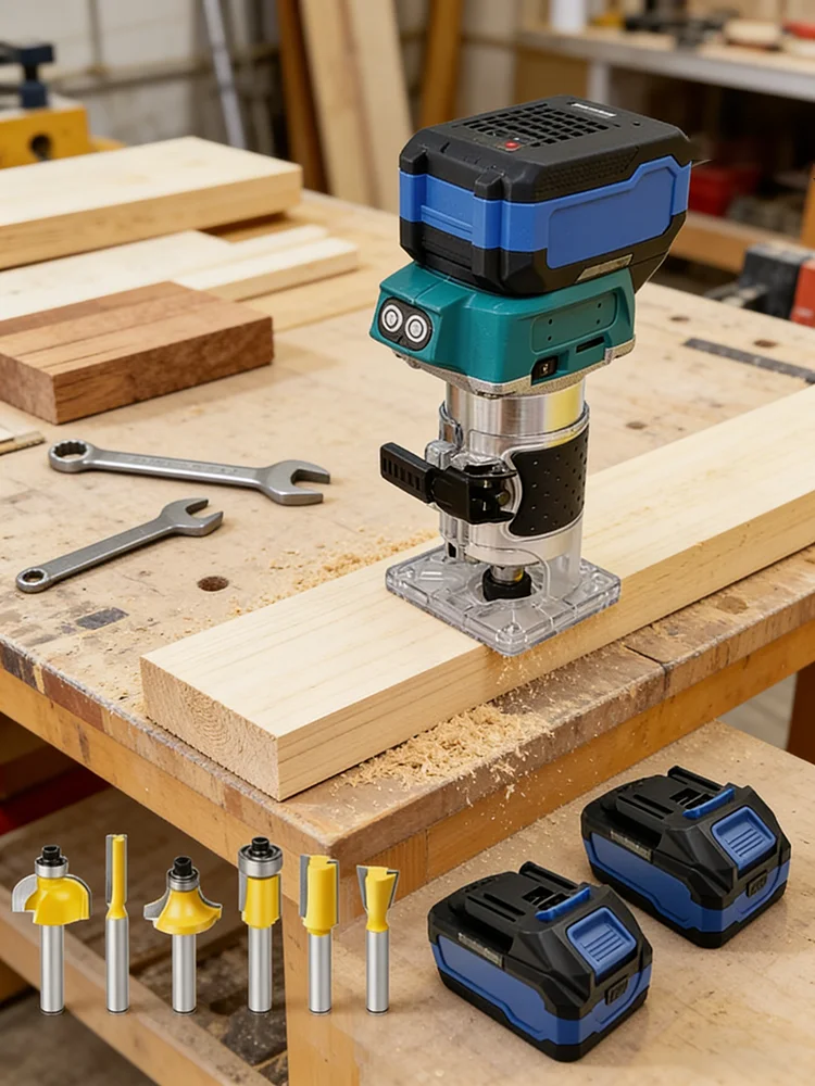 5-Gang bürstenloser Motor, kabellose Kraftmaschine für Getränkebearbeitung, Fräswerkzeug, Tiefdruck und Nutenfräsen – Detail 8