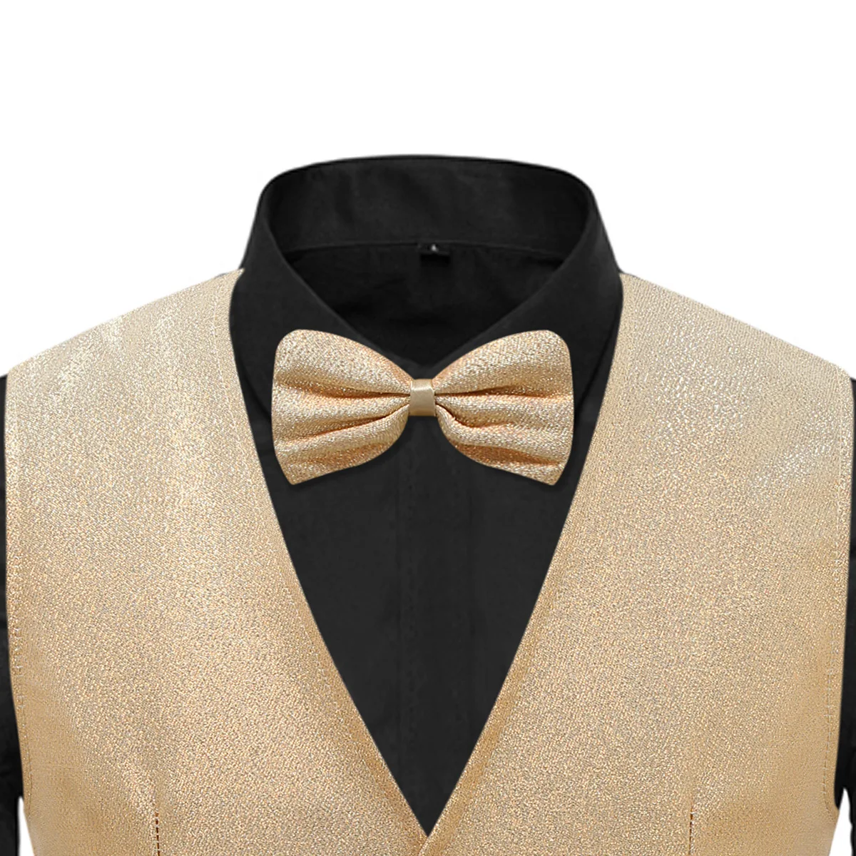 

Men's Sleeveless Suit Vest, Single-breasted V-neck Glossy Vests, Available in Blue, Gold, Silver, Green, Purple. New 2027