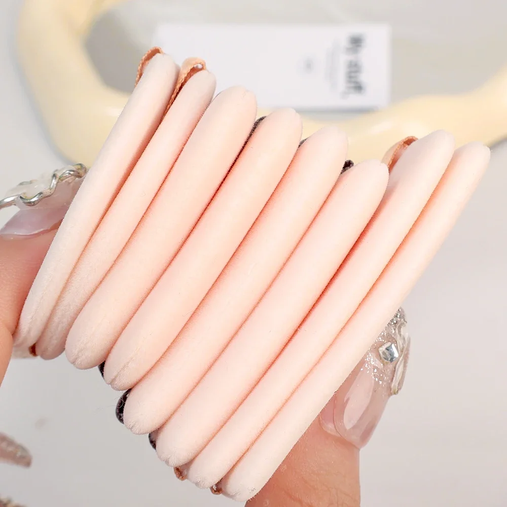 Sopro de pó facial profissional, base líquida, veludo macio, cosméticos, formato redondo, pó solto, maquiagem, beleza, ferramentas coreanas