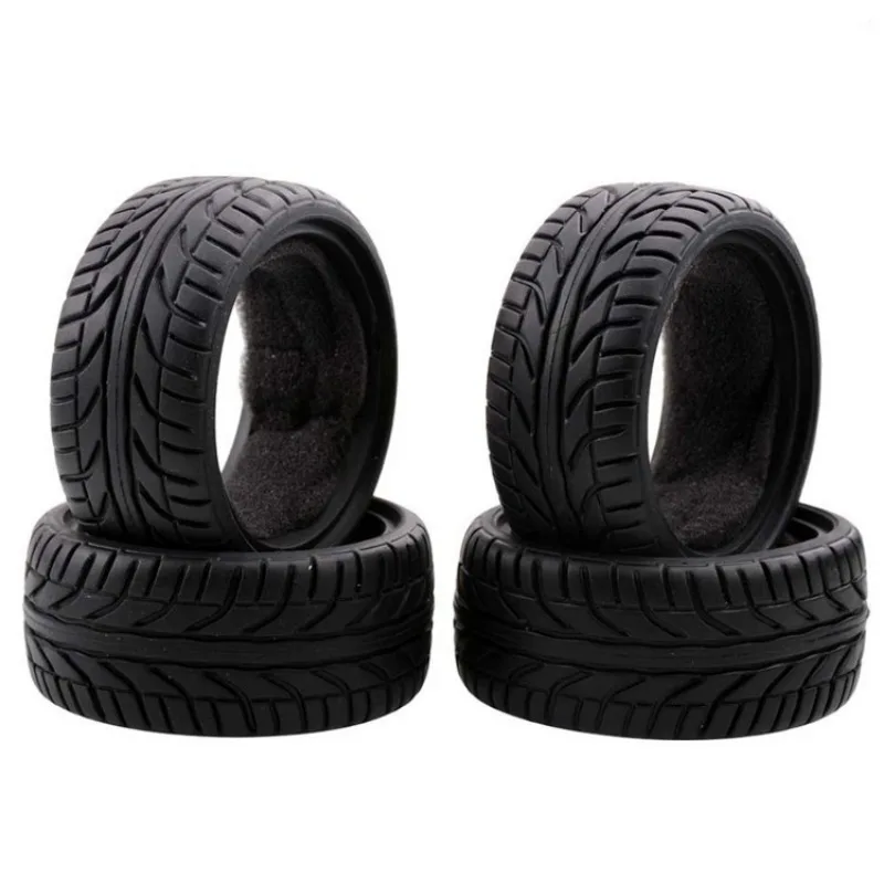 

4pcs 1/10 1/12 1/14 1/16 flatbed sports car RV racing tires