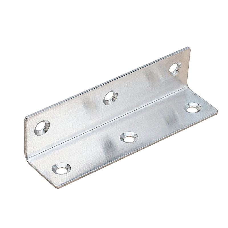 2PCS Extended Stainless Steel 90 Degree Angle Bracket Corner Brackets Joint Bracket Fastener L Bracket For Fixing Furniture