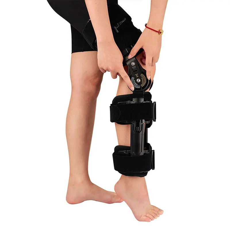 TJ-KM017 Angle Adjustable Pain-recovery Hinged Knee Brace Immobilized Orthosis Knee Brace and Walking Stabilizers