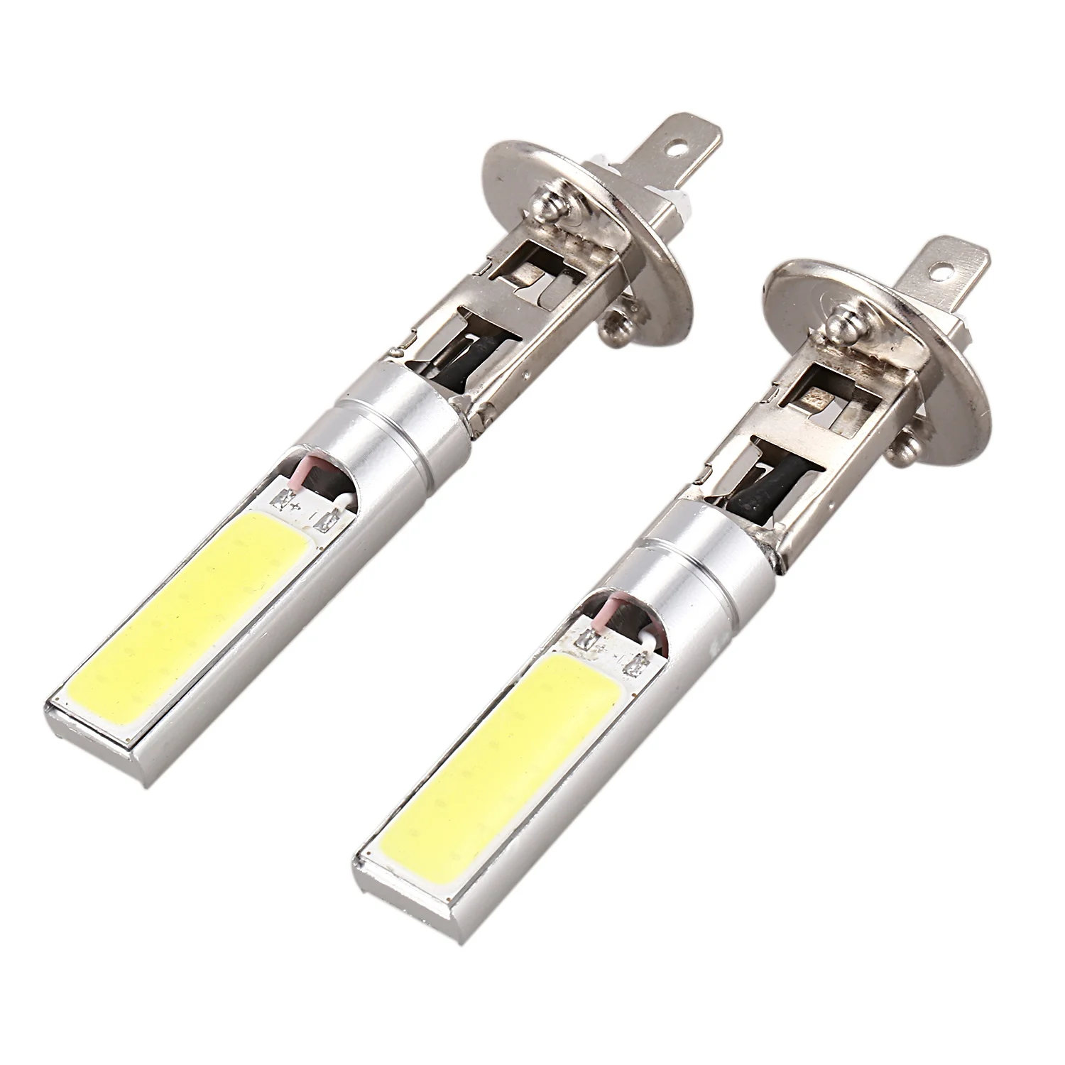 2X H1 Xenon White 6000K 7.5W COB LED SMD DRL Driving Fog Beam Head Light Bulb