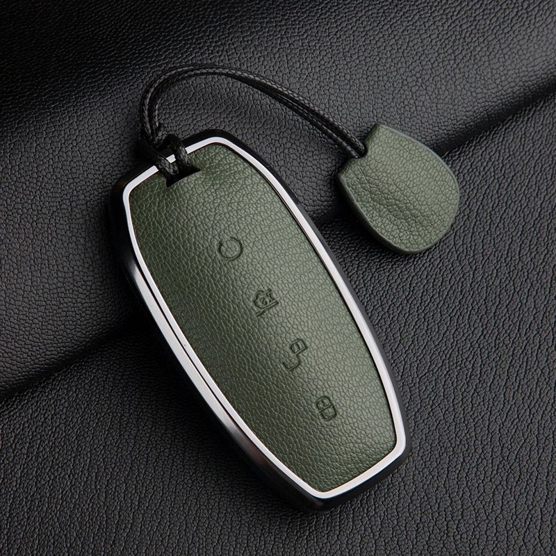 

Byd Key Set Song Plus Han Ev Yuan Pro Tang Dmi Seal 07 Frigate Dolphin Car Leather Shell Buckle B Multi-Color Option