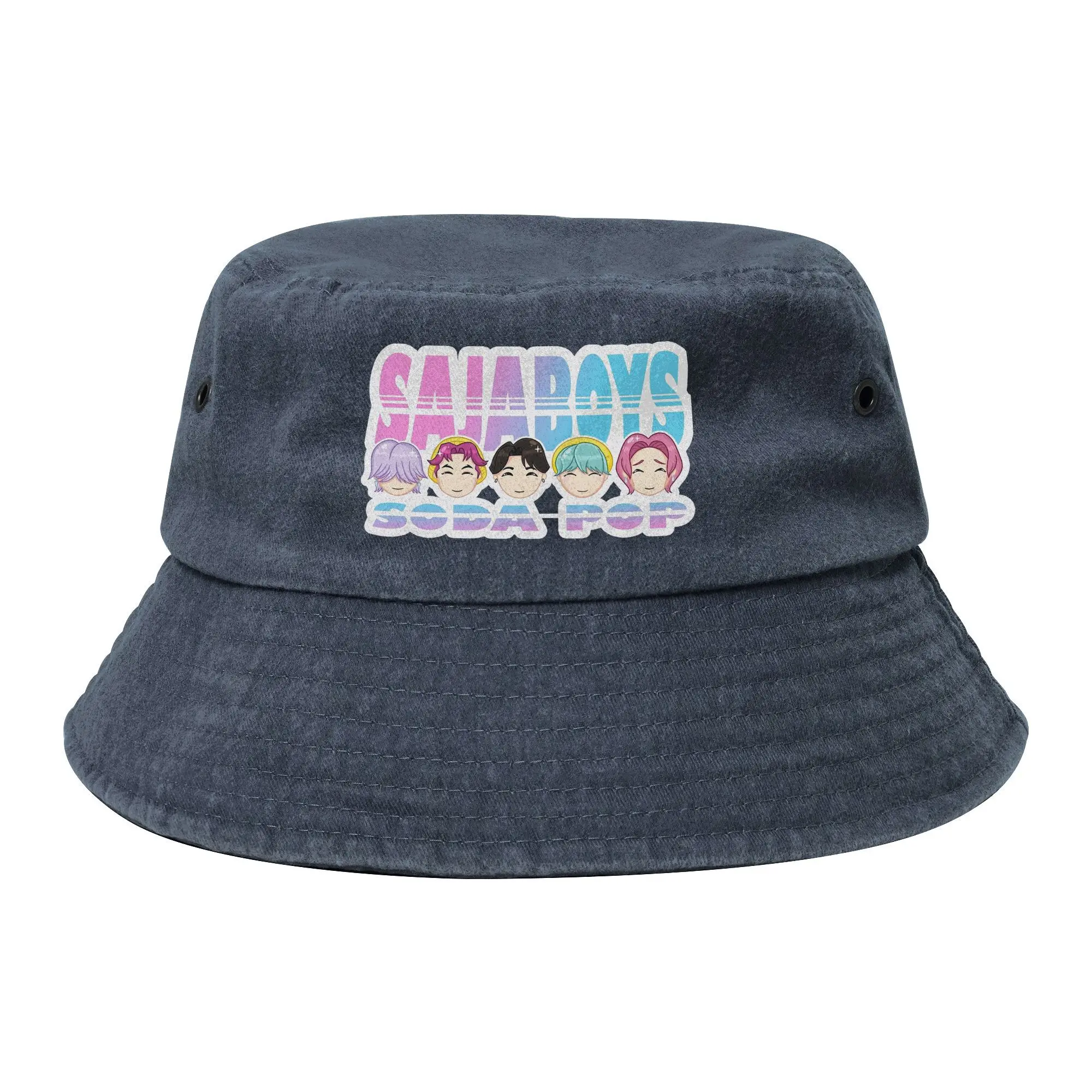 

Street Saja Boys Kpop Demon Hunters Певица Панама Подростковая легкая уличная рыбацкая шляпа Боб Шляпы