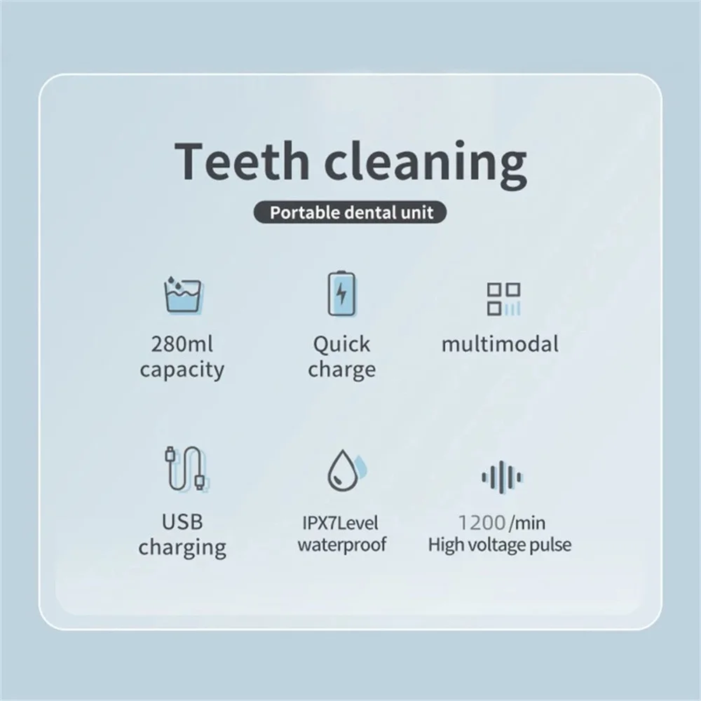 XIAOMI YOUPIN Oral Irrigator USB Rechargeable Dental Floss Portable Dental Water Flosser Irrigator Dental Teeth Cleaner 3 Modes