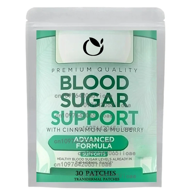 

30 Patches Blood Sugar Support Iron with Folate Transdermal Patches, Vitamin C, B6, B12, 5-in-1 Blood Support