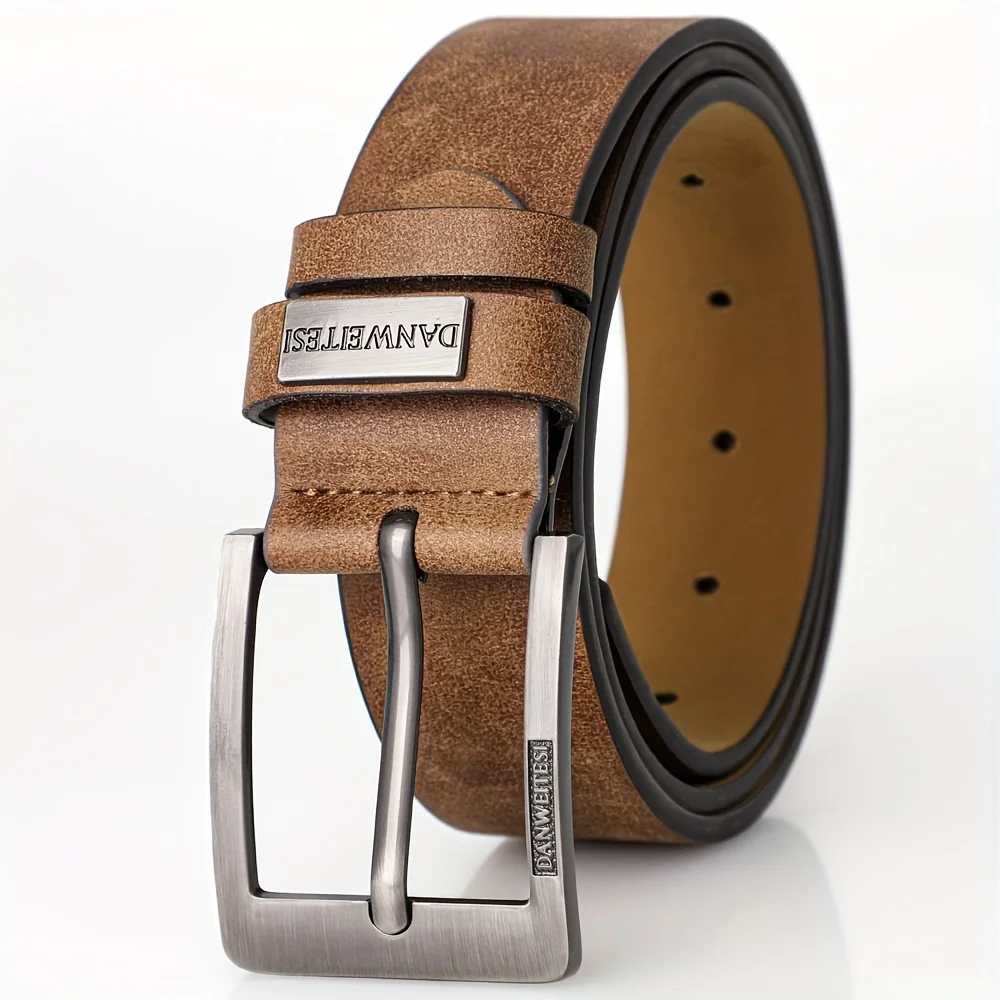 Neue männer Hochwertige PU Leder Gürtel Metall Pin Schnalle Gürtel Freizeit Business Bund Modische Männliche Zubehör Designer Gürtel – Detail 5