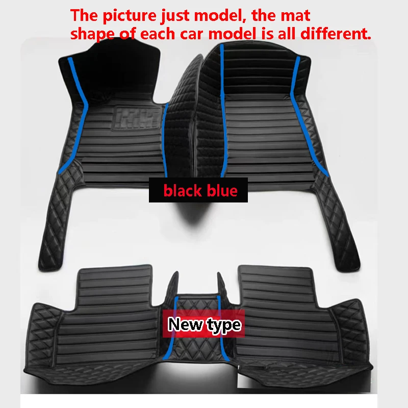 Car Floor Mats For Ford Galaxy Mk IV 3 2016~2019 7seat Car Interior Parts Waterproof Floor Mat Car Mat Car Accessories