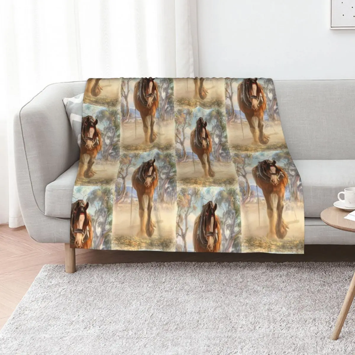 

The Clydesdale Throw Blanket Thin Thermals For Travel Comforter Fashion Sofas Blankets