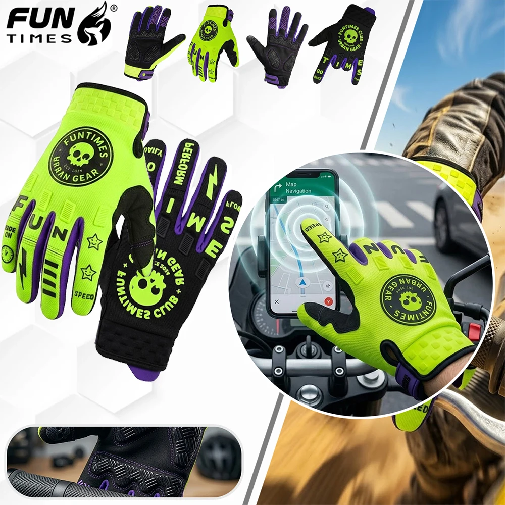FUNTIMES New Spring And Autumn Outdoor Sports Cycling Gloves Comfortable and Versatile Universal Gloves