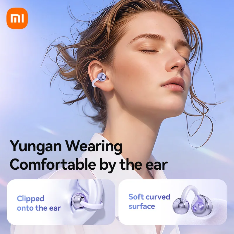 XIAOMI MIJIA Wireless earbuds M79 Ear Clip Headset ENC Bluetooth5.4 Headphone Noise Cancelling Earphone With Mic For Android iOS