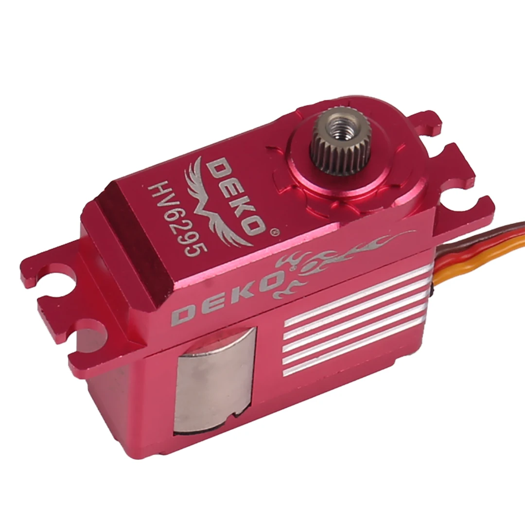 DEKO HV6295 แรงดันไฟฟ้าสูงขนาดกลาง Digital Servo เฮลิคอปเตอร์พวงมาลัยเกียร์ใช้ได้กับ 450/500 Swashplate ล็อคหาง FPV