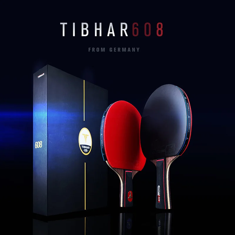 German Tibhar Table Tennis Racquet Professional Level 7-layer Pure Wood Gold Label 608