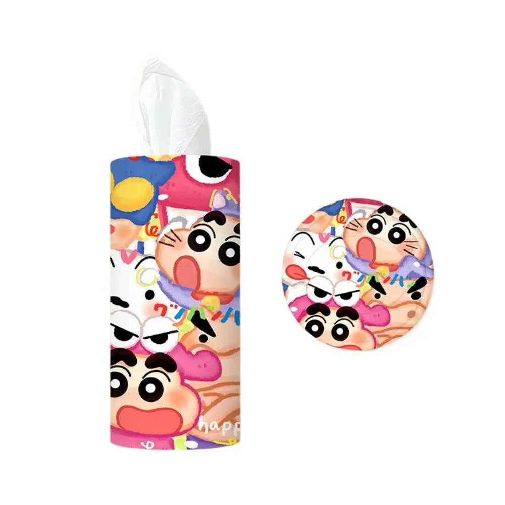 Cylinder Tissues Cup Holder Car Tissue Holder Travel Tissue Holder Cartoon Facial Tissue Tubes Cute with 30 Sheets Paper