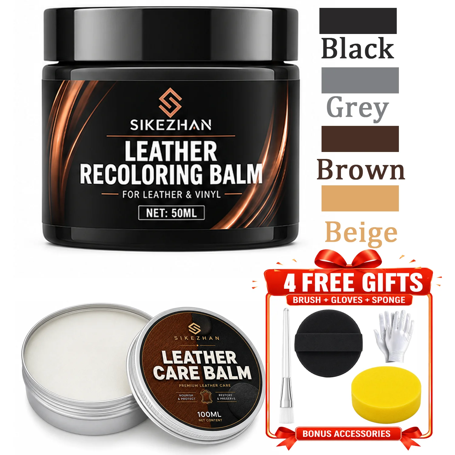 Leatherwork Kit - Balsem Pewarna Kulit SIKEZHAN dengan Minyak