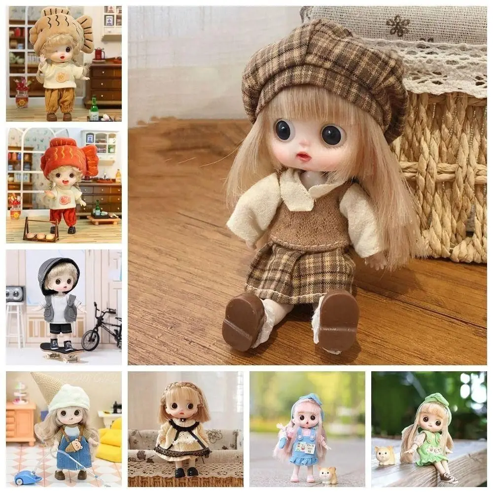 1Pcs Doll Accessories Ob11 Bjd Doll Adjustable Anime Toy Obitsu 11 Clothes Dolls 14cm Kawaii Miniature Doll For Girls Boy