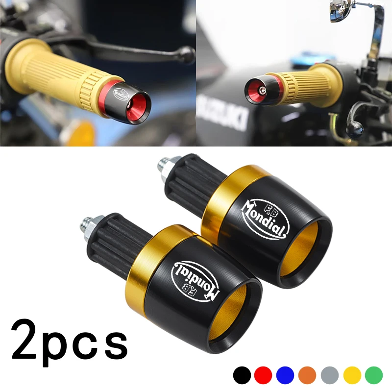 Para Fb Mondial pista plana Hps 300 Hipster Pagani 1948 Sport Classic Smt Smx 125 Enduro Motard motocicleta manillar extremo enchufe