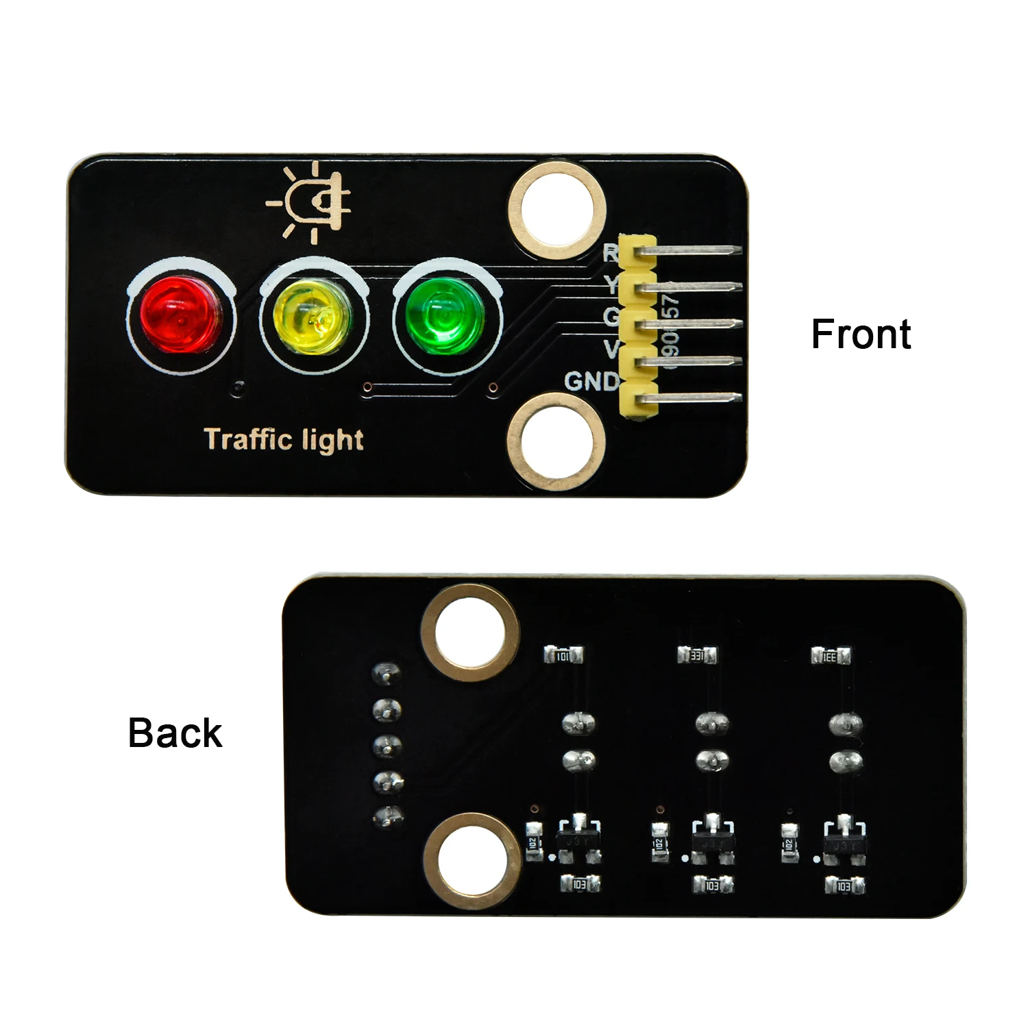 1 PC KEYESTUDIO Traffic Light Module for Arduino Compatible With Microbit Raspberry Pi and Lego DIY Electronic Building Blocks