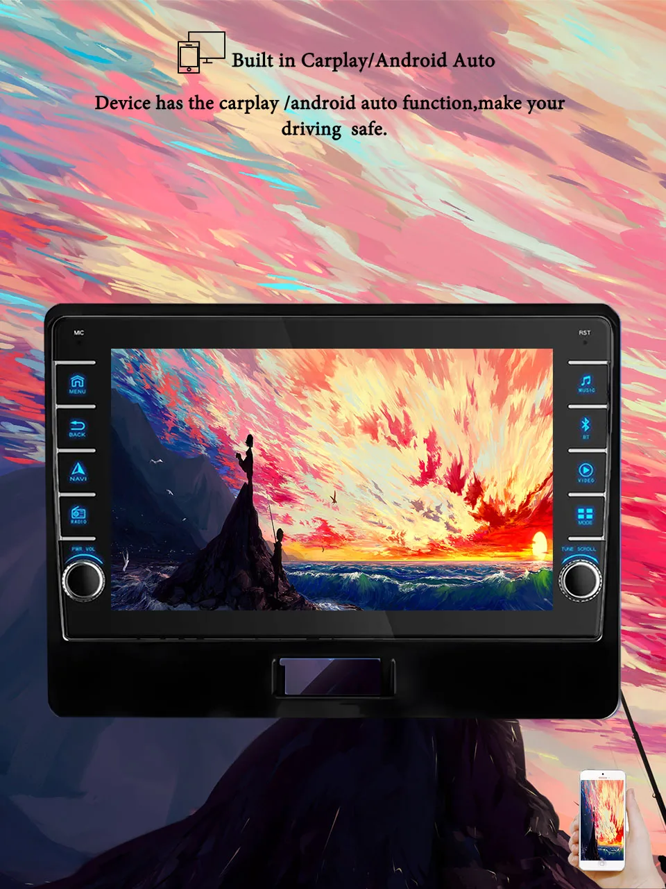 8G + 128G Android 14 para Suzuki Wagon R 2017 - 2021 Radio de coche Audio Multimedia estéreo PC tableta GPS Monitor 2 Din DVD Carplay Auto