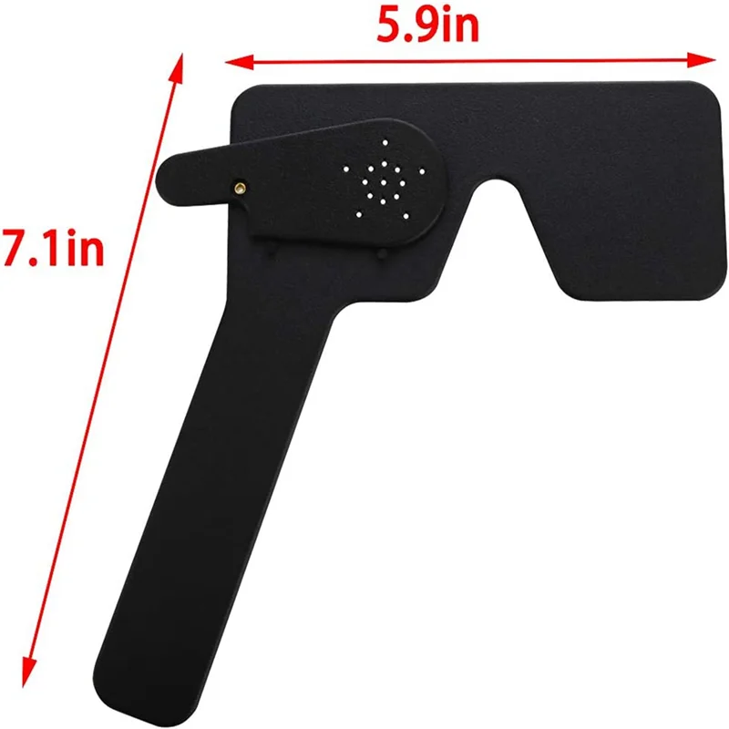 A47F-4 Piezas Occlusor de Ojos oftálmicos para Oftalmólogos Ortotistas Optometristas Herramienta para Examen de Ojos (Negro)