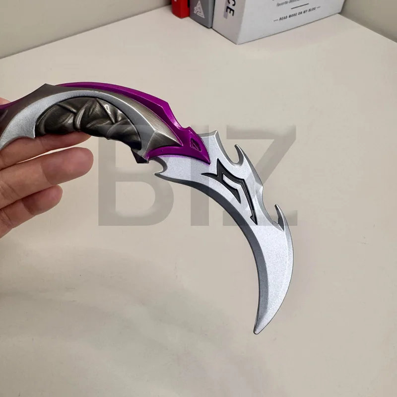 16 سنتيمتر سلاح الشجاع المشاجرة ريفر 2.0 Karambit سكين معدني M4 بلانت نموذج تأثيري الساموراي الطرفية السيف هدية لعبة للبنين #3