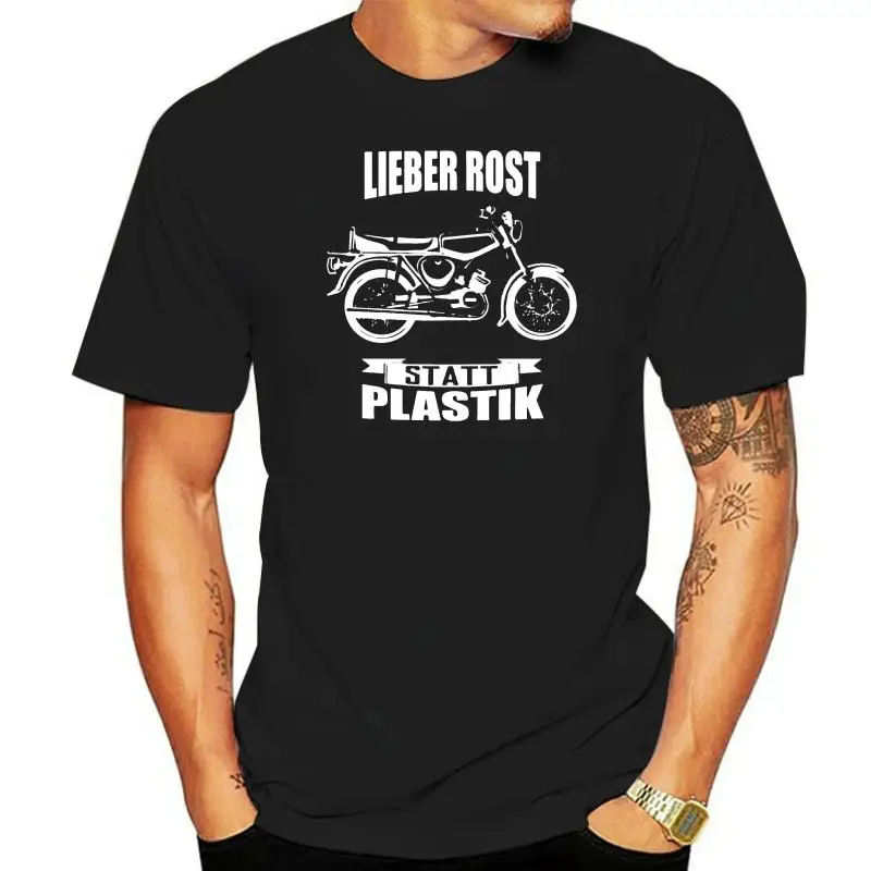 Lieber Rost Statt Plastik - S50 S51 T-Shirt Simson Moped Roller Geschenk Ddr