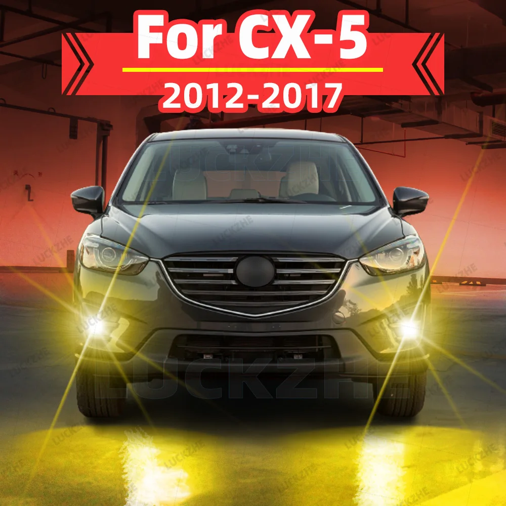 LED سيارة الجبهة مصابيح الضباب الخفيف لمبة لمازدا CX-5 CX5 CX 5 2014 2015 اكسسوارات السيارات