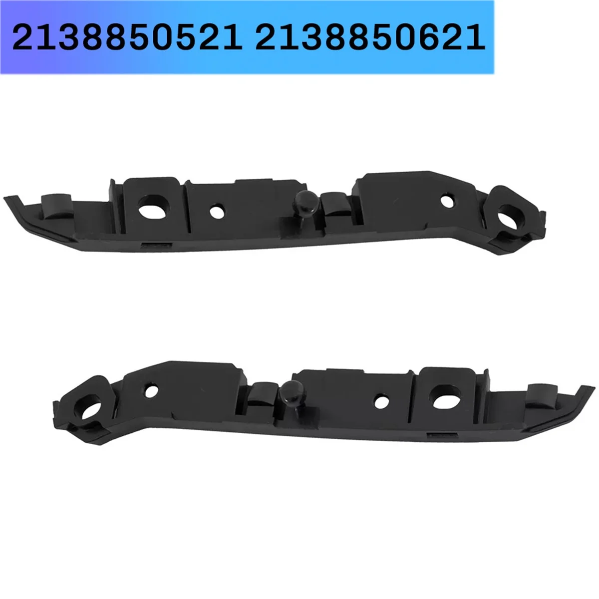 1Pair Front Bumper Bar Retainers Brackets Braces Upper Sedan 2138850521 2138850621 for Mercedes Benz E300 E350