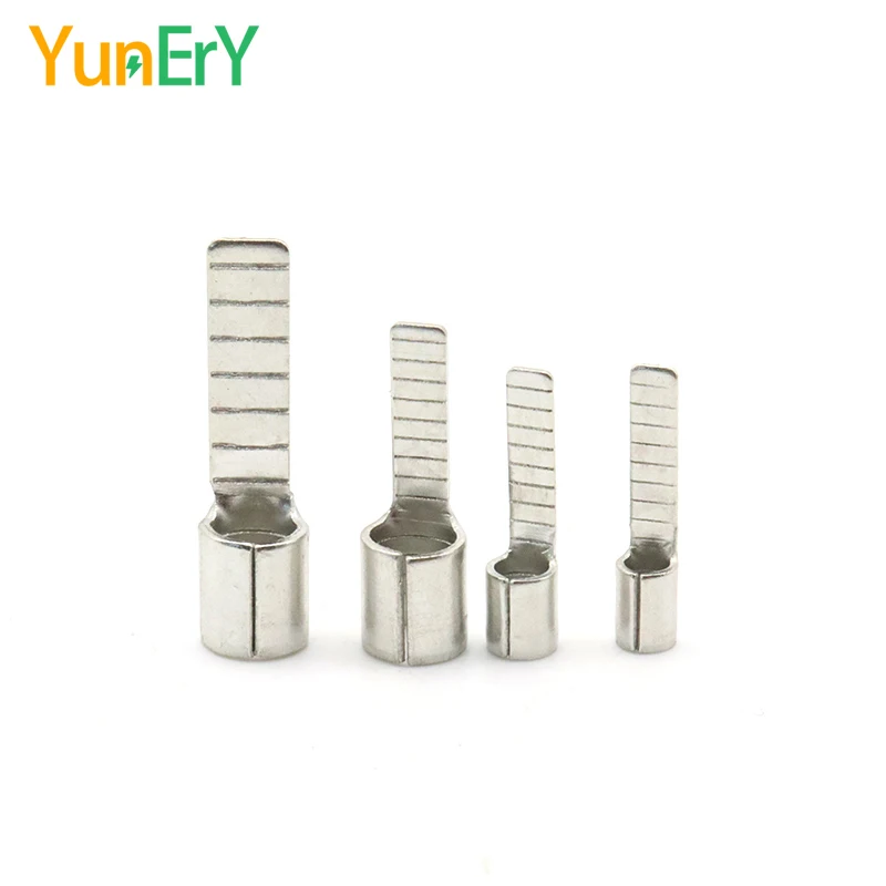 100PCS 1/2/5mm² PCB Connector Crimping Terminals Pin Type Chip Type Terminal Block Brass Tin Plated Terminal Block 22-10 AWG